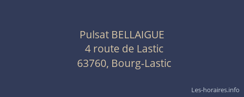 Pulsat BELLAIGUE