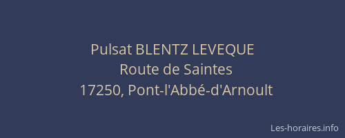 Pulsat BLENTZ LEVEQUE