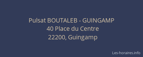 Pulsat BOUTALEB - GUINGAMP