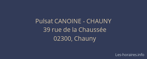 Pulsat CANOINE - CHAUNY