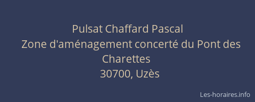 Pulsat Chaffard Pascal