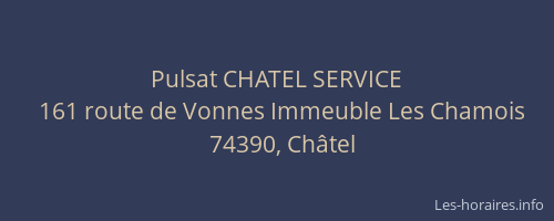 Pulsat CHATEL SERVICE