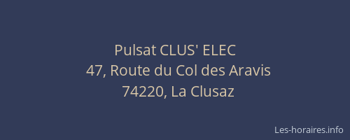 Pulsat CLUS' ELEC