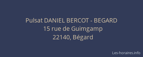 Pulsat DANIEL BERCOT - BEGARD