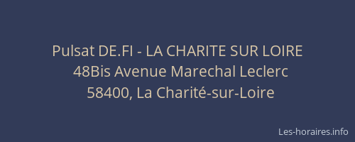 Pulsat DE.FI - LA CHARITE SUR LOIRE