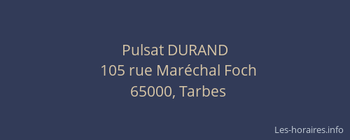 Pulsat DURAND