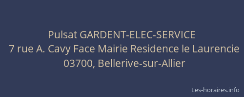 Pulsat GARDENT-ELEC-SERVICE