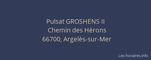 Pulsat GROSHENS II