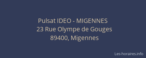 Pulsat IDEO - MIGENNES