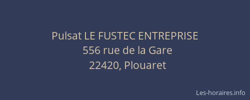 Pulsat LE FUSTEC ENTREPRISE