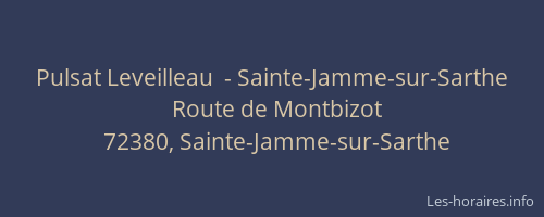 Pulsat Leveilleau  - Sainte-Jamme-sur-Sarthe