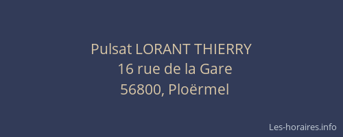 Pulsat LORANT THIERRY