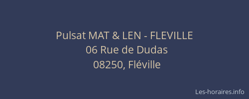 Pulsat MAT & LEN - FLEVILLE