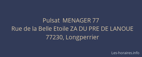 Pulsat  MENAGER 77