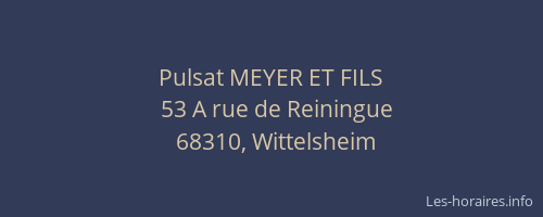 Pulsat MEYER ET FILS