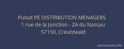 Pulsat PE DISTRIBUTION MENAGERS