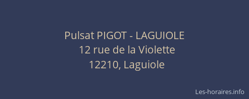Pulsat PIGOT - LAGUIOLE