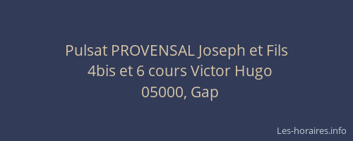 Pulsat PROVENSAL Joseph et Fils