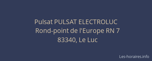 Pulsat PULSAT ELECTROLUC