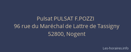 Pulsat PULSAT F.POZZI