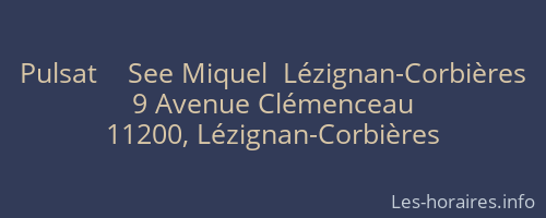 Pulsat    See Miquel  Lézignan-Corbières