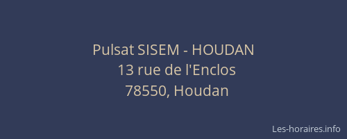 Pulsat SISEM - HOUDAN