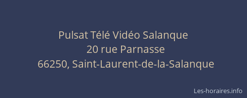 Pulsat Télé Vidéo Salanque