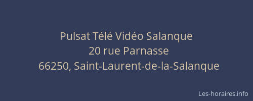 Pulsat T&eacute;l&eacute; Vid&eacute;o Salanque