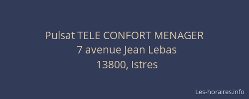 Pulsat TELE CONFORT MENAGER
