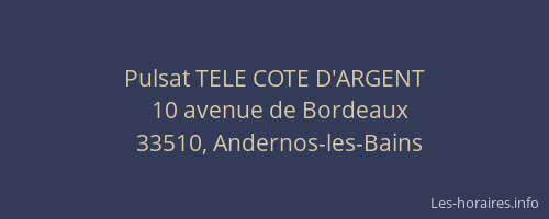 Pulsat TELE COTE D'ARGENT