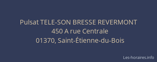 Pulsat TELE-SON BRESSE REVERMONT