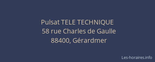 Pulsat TELE TECHNIQUE
