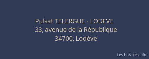Pulsat TELERGUE - LODEVE