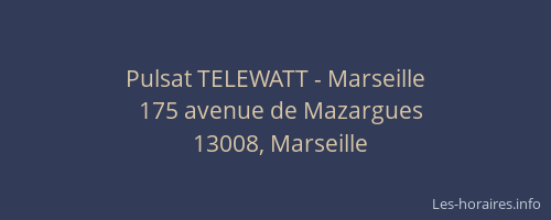 Pulsat TELEWATT - Marseille