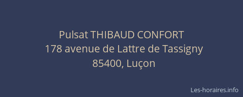 Pulsat THIBAUD CONFORT