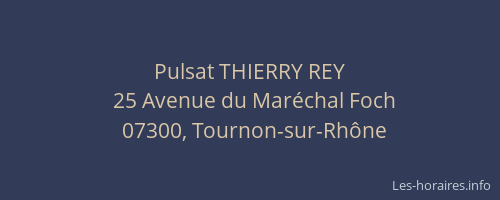 Pulsat THIERRY REY