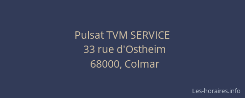 Pulsat TVM SERVICE