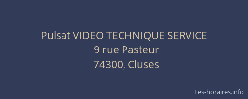 Pulsat VIDEO TECHNIQUE SERVICE