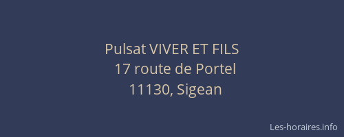 Pulsat VIVER ET FILS