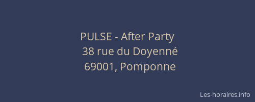 PULSE - After Party