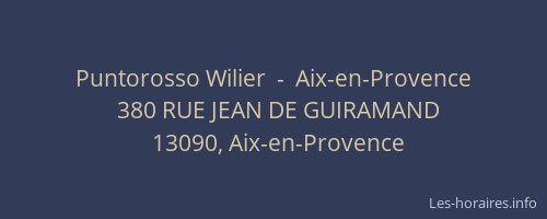 Puntorosso Wilier  -  Aix-en-Provence