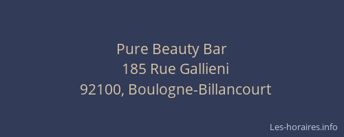 Pure Beauty Bar