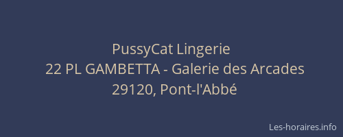 PussyCat Lingerie