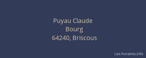 Puyau Claude