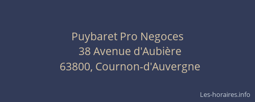 Puybaret Pro Negoces