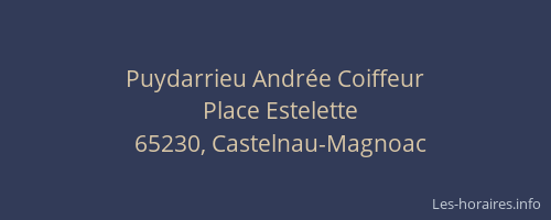 Puydarrieu Andr&eacute;e Coiffeur