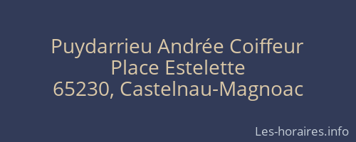Puydarrieu Andrée Coiffeur