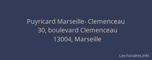 Puyricard Marseille- Clemenceau