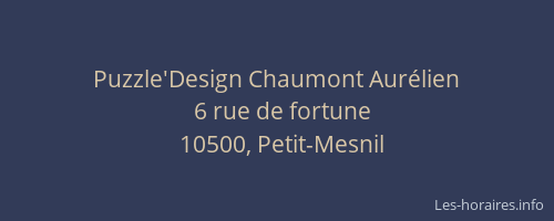 Puzzle'Design Chaumont Aurélien