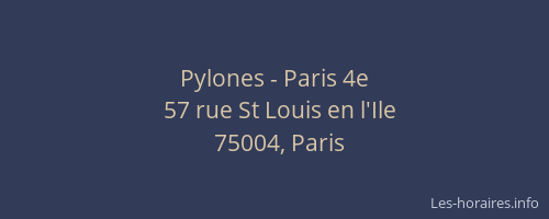 Pylones - Paris 4e